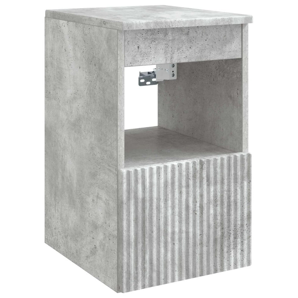 Set di Armadi da Bagno 4 pz Grigio Cemento Legno ingegnerizzato 3406546