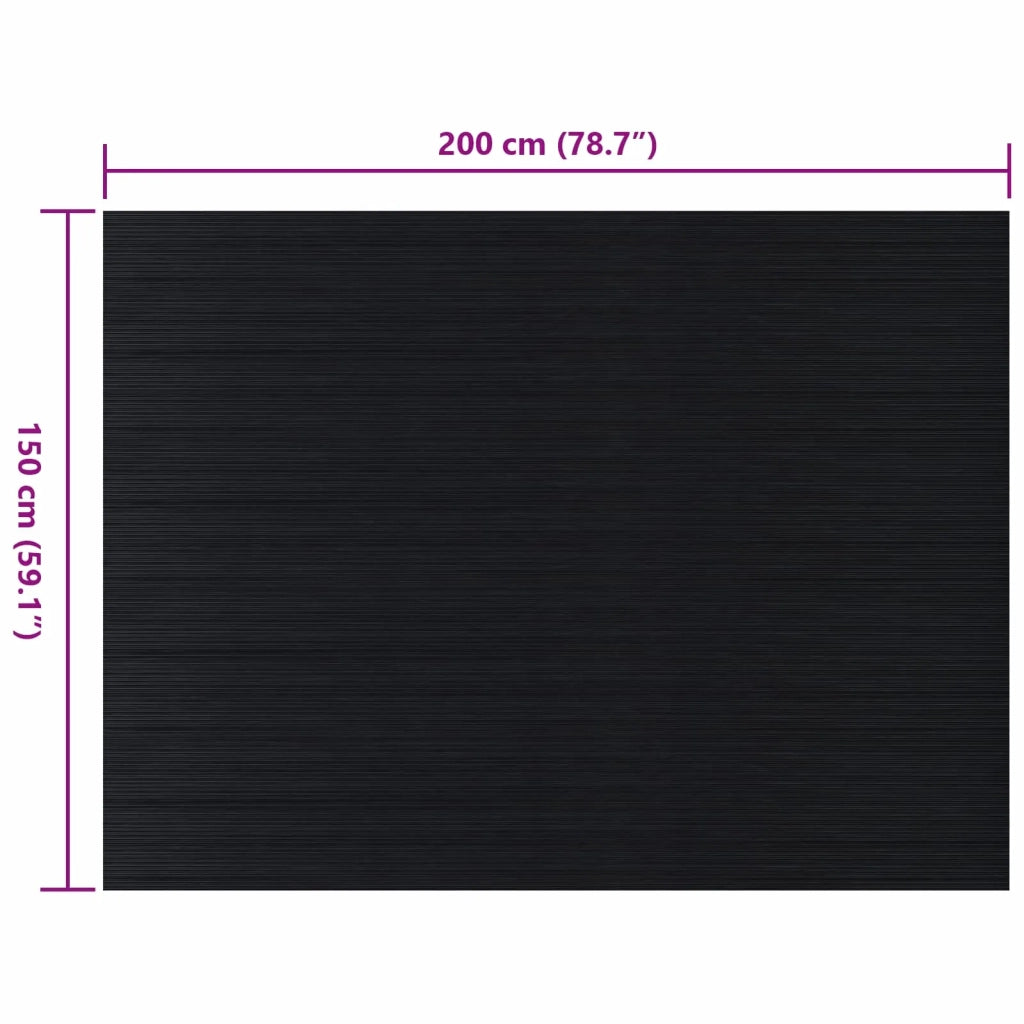 Tappeto per pavimento Nero 1,5 x 2 m Gomma 42046730