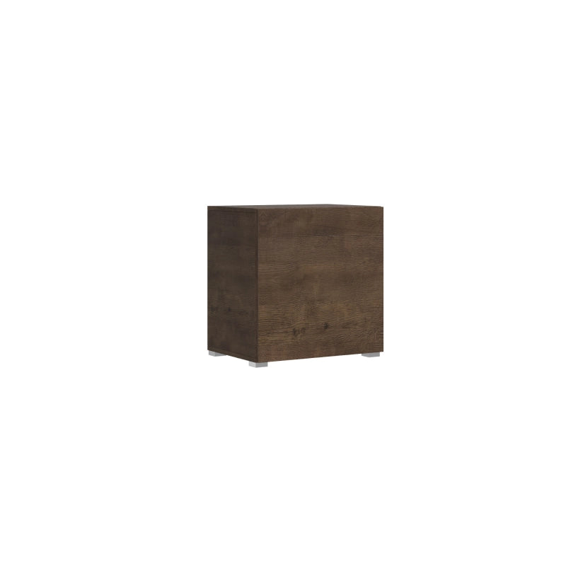 Base a terra L.60 H.60 P.39,2 con piedini sx-dx - Noce
