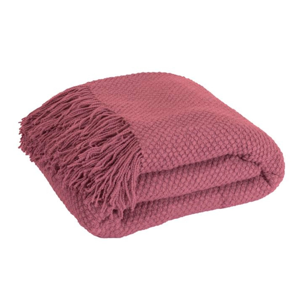 Coperta plaid rosa lampone 130x170cm DENARLA