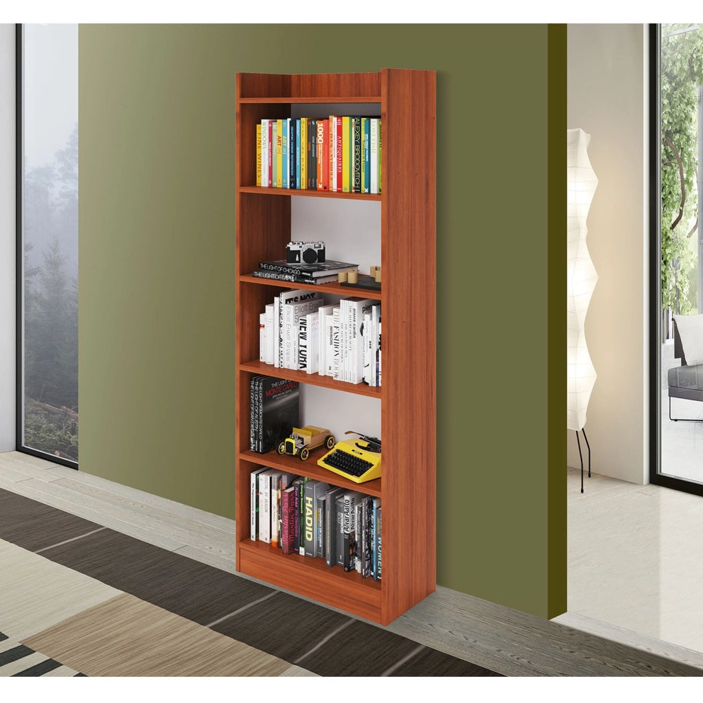 Libreria Alessia noce 64x29xh.180 cm