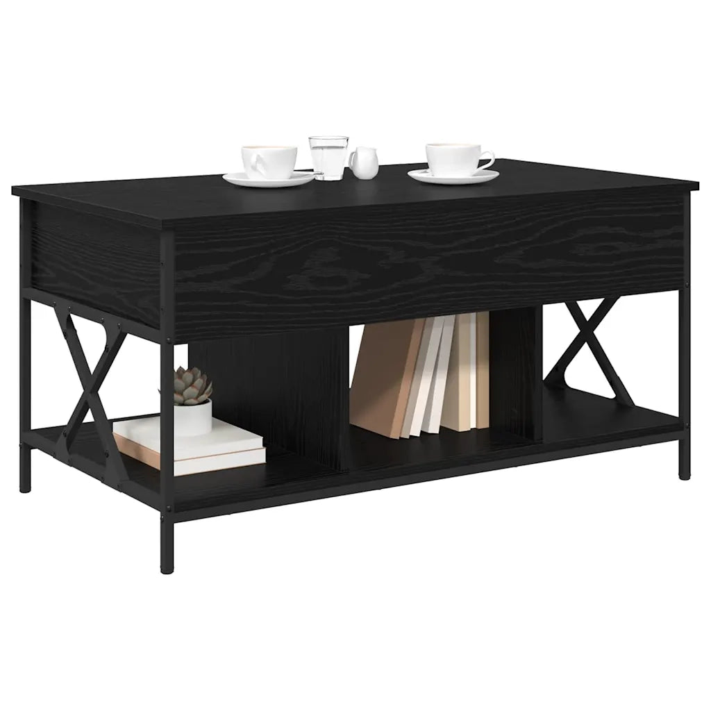 Tavolino da salotto Rovere Nero 100 x 55 x 48.5 cm 883037