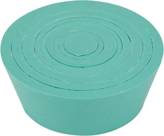 Adattatore filtro con cono - Set di adattatori Buchner con cono - Set di adattamento Buchner con cono per filtrazione - Tappi con cono adattabile - Verde - Buona elasticità - Resistente allo sfregamento .