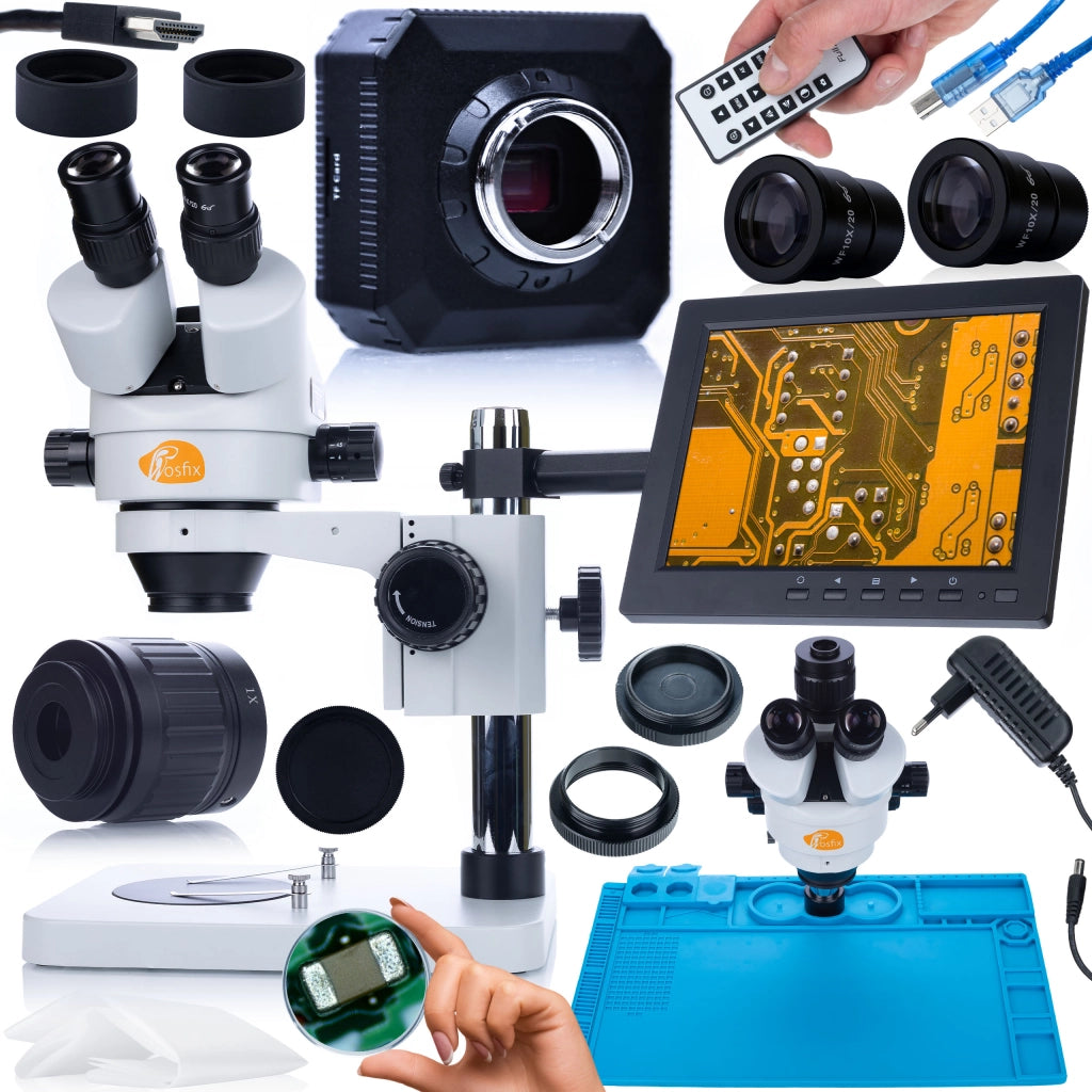 Set Microscopio Professionale Mercury Pro con Telecamera, Tappetino in Silicone