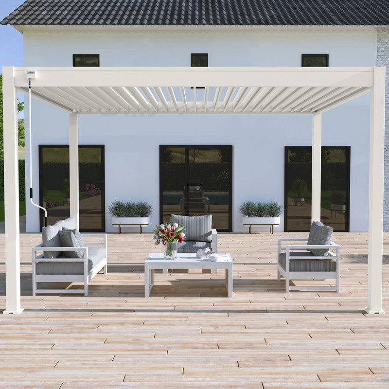 Pergola bioclimatica OmbrÃ©aÂ® VS 3x4M - Bianco
