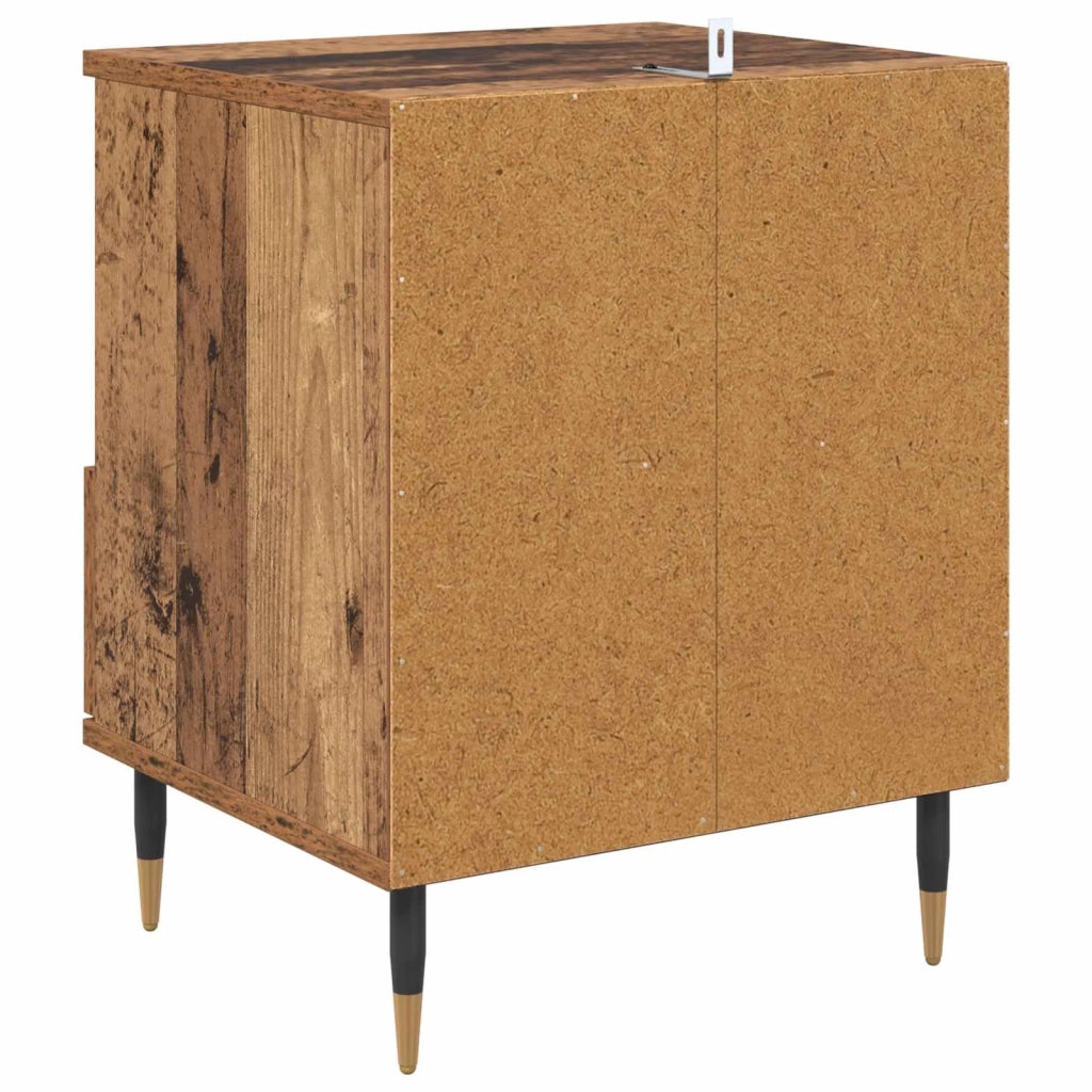 Armadio da Notte 2 pcs Legno vecchio 40 x 35 x 50 cm 882650