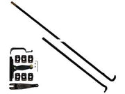 SPAGNOLETTE PER BALCONE COMPLETE IN KIT NERE- - cm.240h. per balcone - 2 pezzi MRCAS
