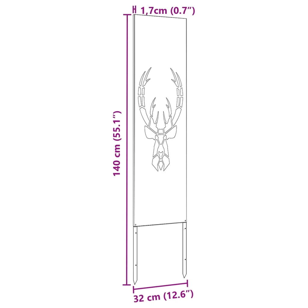 Schermo per privacy in giardino Antracite 32 x 140 cm CFW1749874