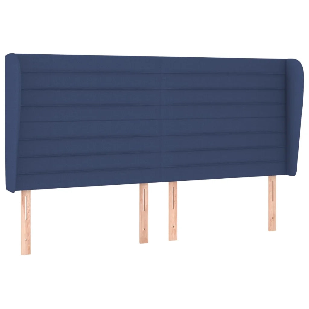 Giroletto a Molle con Materasso Blu 200x200 cm in Tessuto