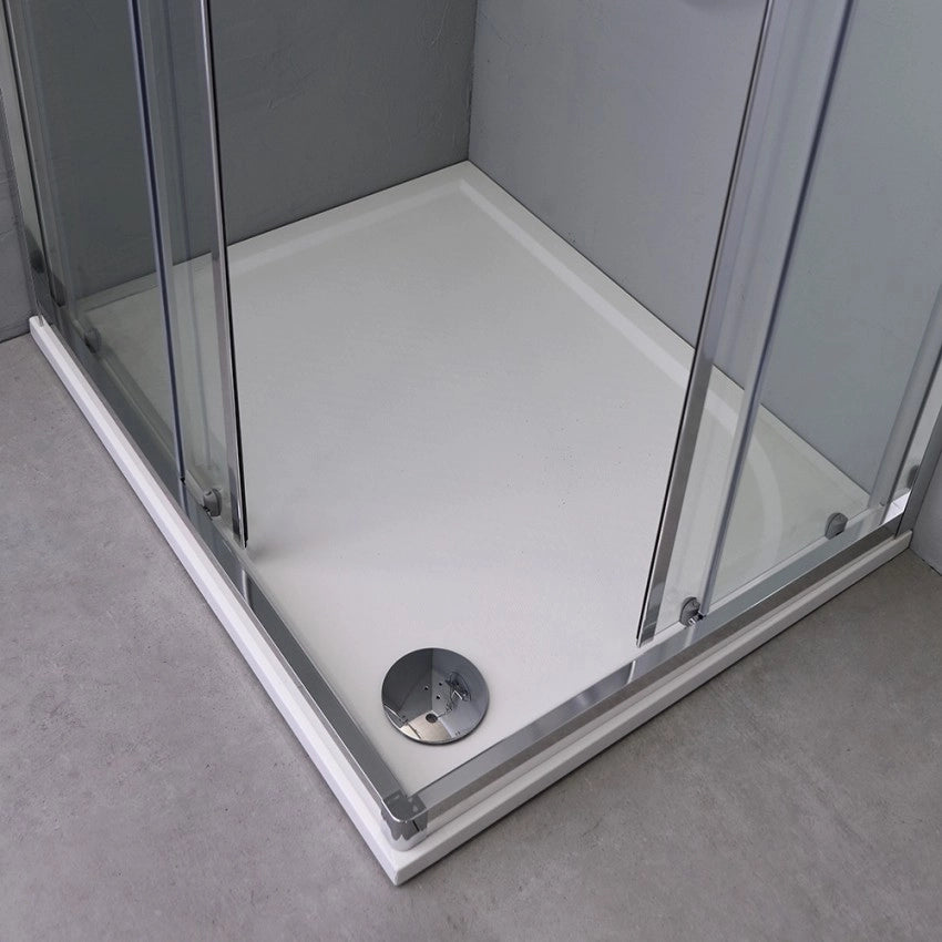 Box doccia 90x120 design moderno con profilo piatto