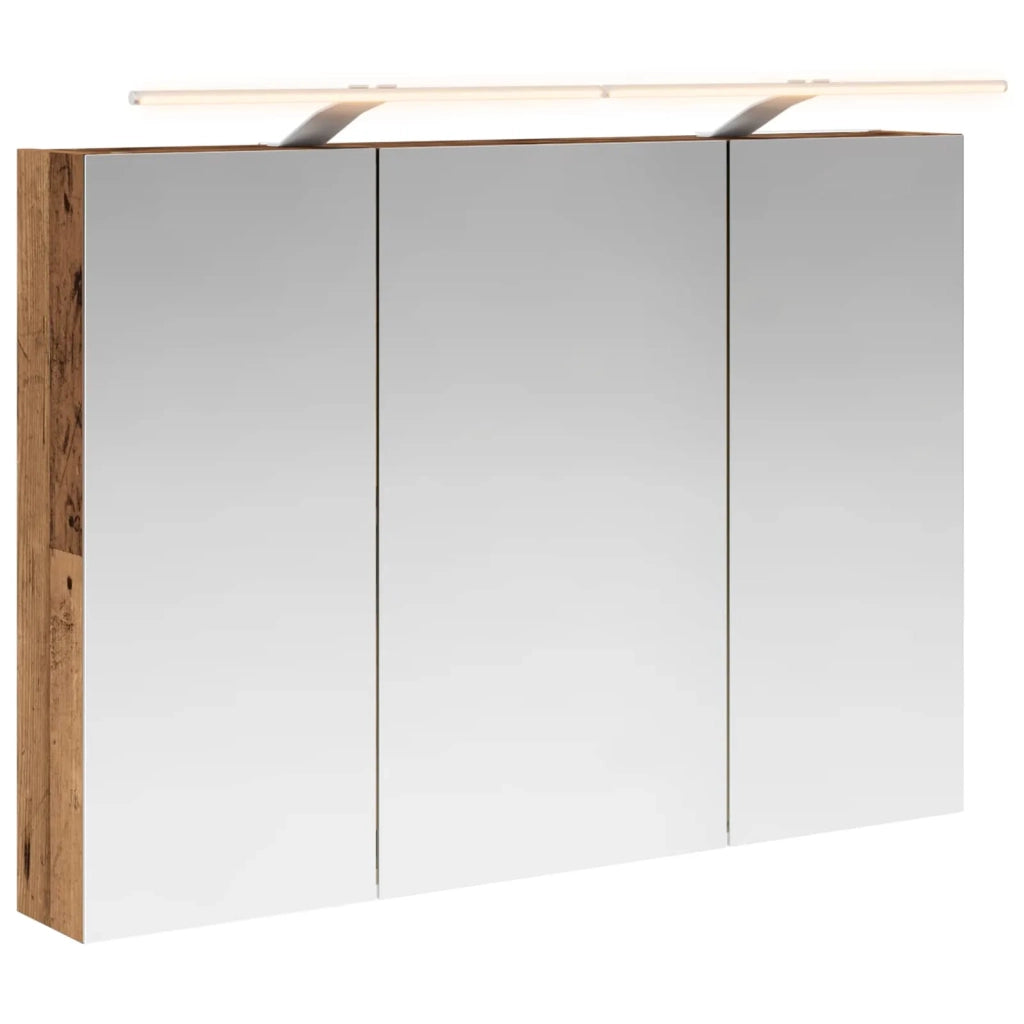 Mobiletto per specchio da bagno con lo scaffale Legno vecchio 889133