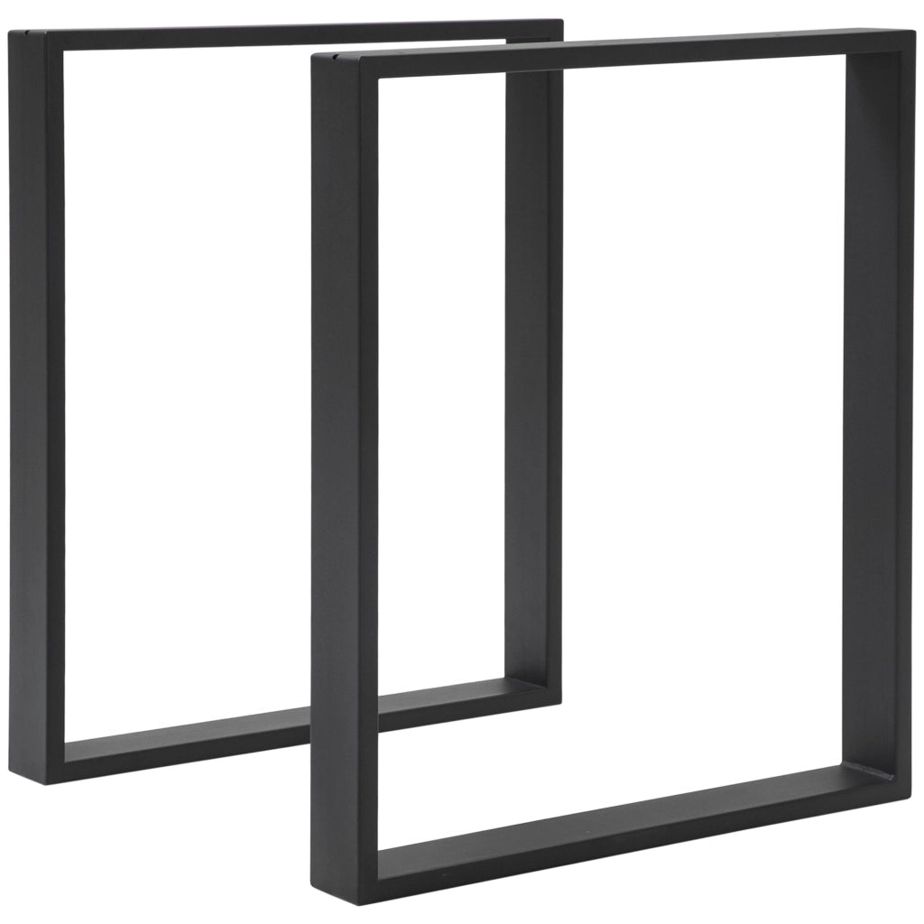 Gambe per tavolo rettangolari ¨C Xylo ¨C metallo nero 60x72 cm con viti