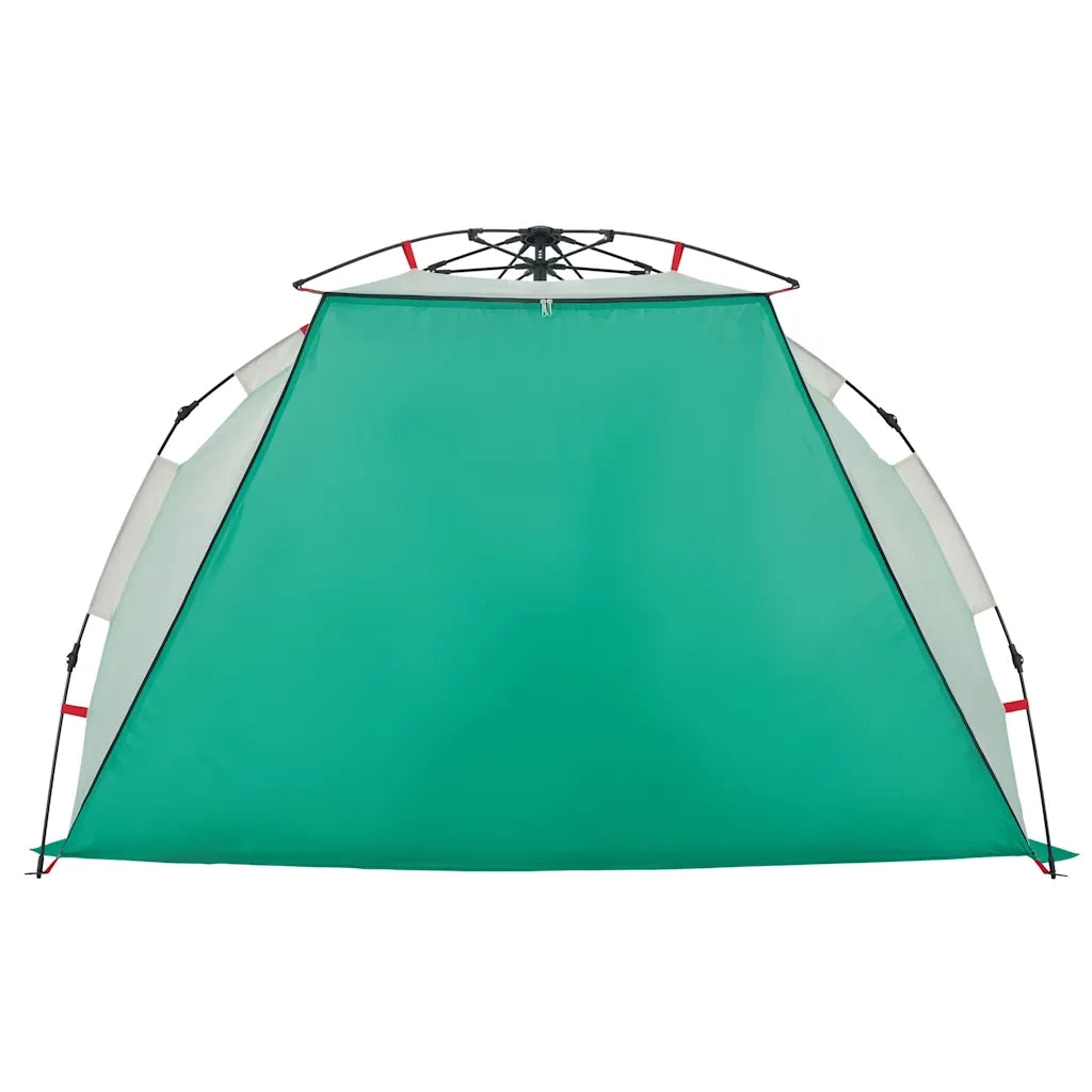 Tenda da Spiaggia 2 Persone Verde Rilascio Rapido Impermeabile