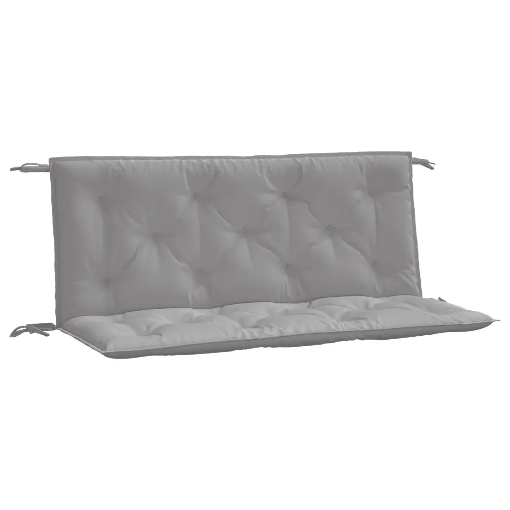 Cuscini Panca da Giardino 2pz Grigi 120x50x7 cm Tessuto Oxford 361679