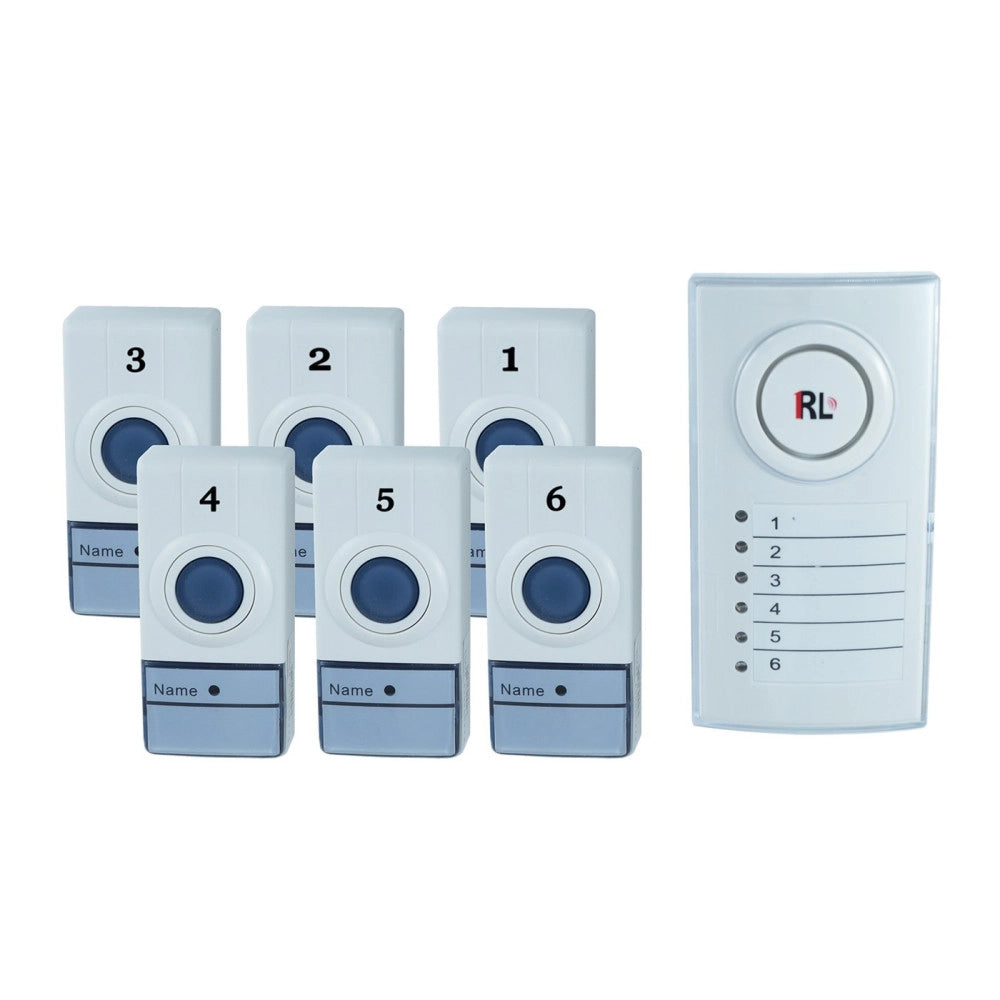 Trade Shop - Campanello Wireless Senza Fili Casa Ufficio Con 6 Zone Porte Separate Digitale -