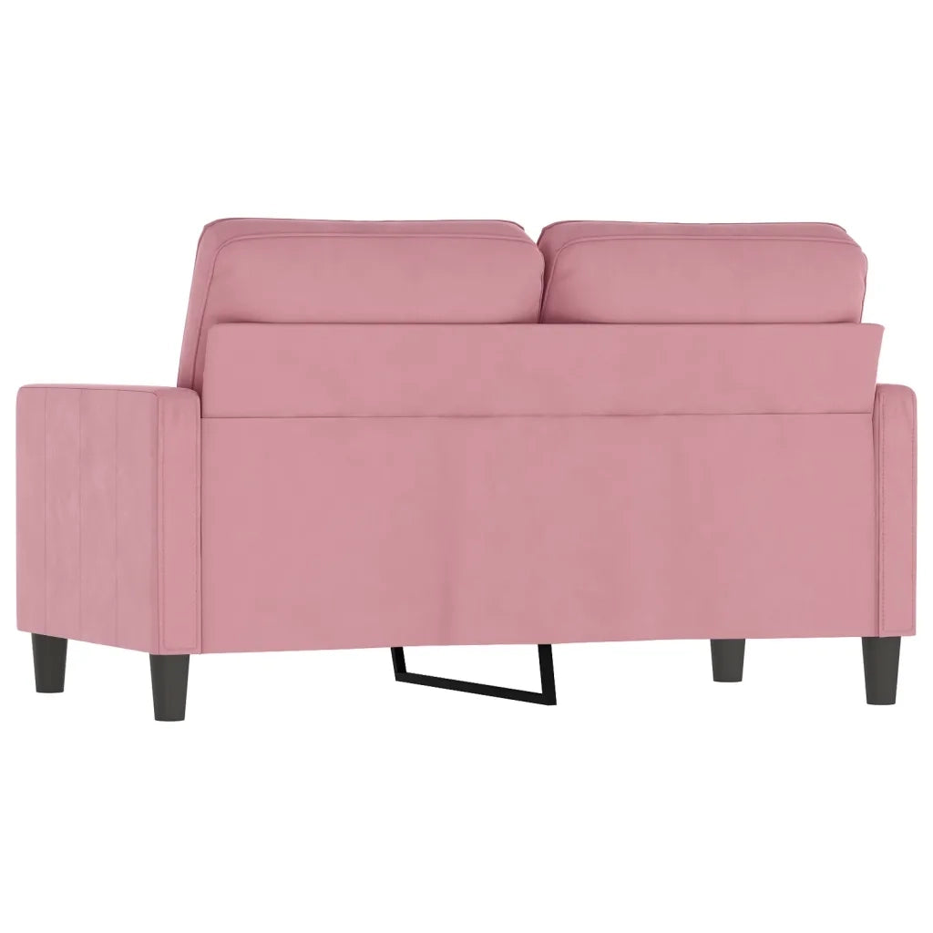 Divano a 2 Posti-Sofa 2 Posti Rosa 120 cm in Velluto 399156