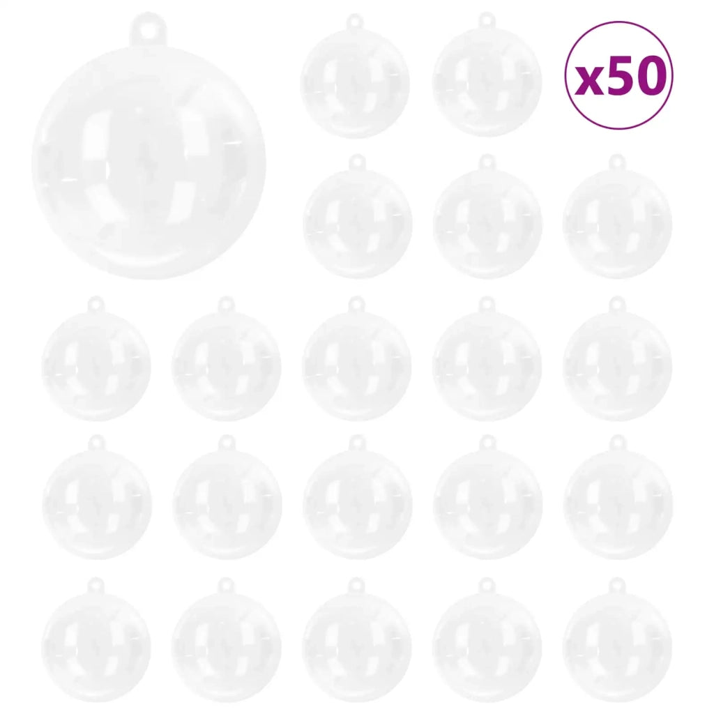 Set di Palle di Natale 50 pcs Trasparente Ø 5 cm 42018885