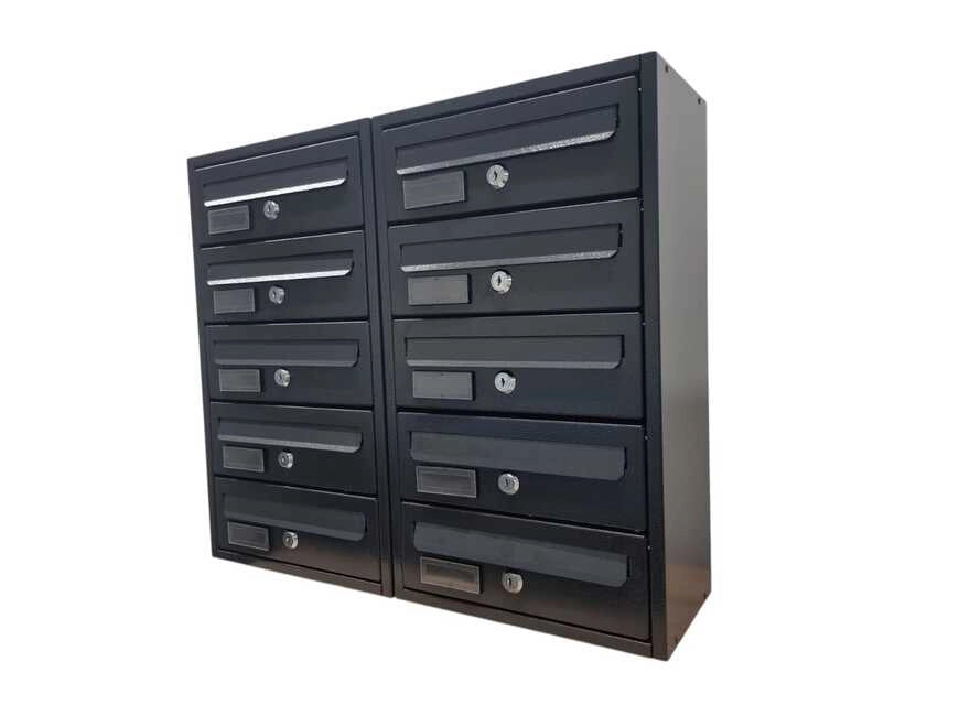 Cassetta Postale da Esterno MODULARE BoxoB Imperium 983 Con Cilindretto Numerato (RAL 7021) - 1 Comparto