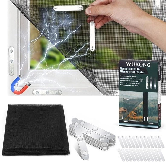 Veloce scollegio - Rete da mosca con Magnete Click - Rete per insetti 150x130 cm