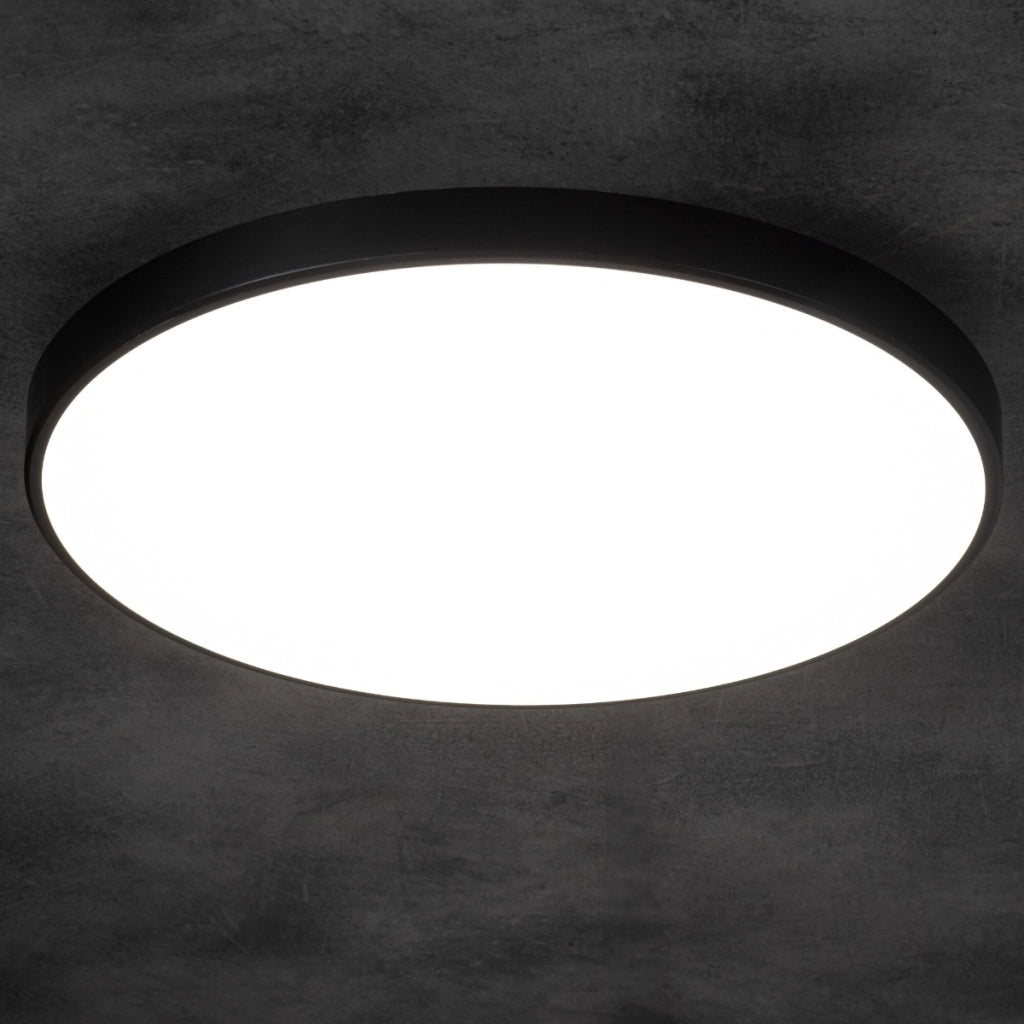 Plafoniera LED smart 20W nera tonda Ø39 CCT Kanlux