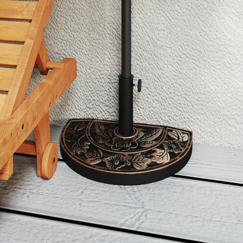 Base per Parasole in Resina ¨C Minimal ¨C Bronzo 50x31x32 cm