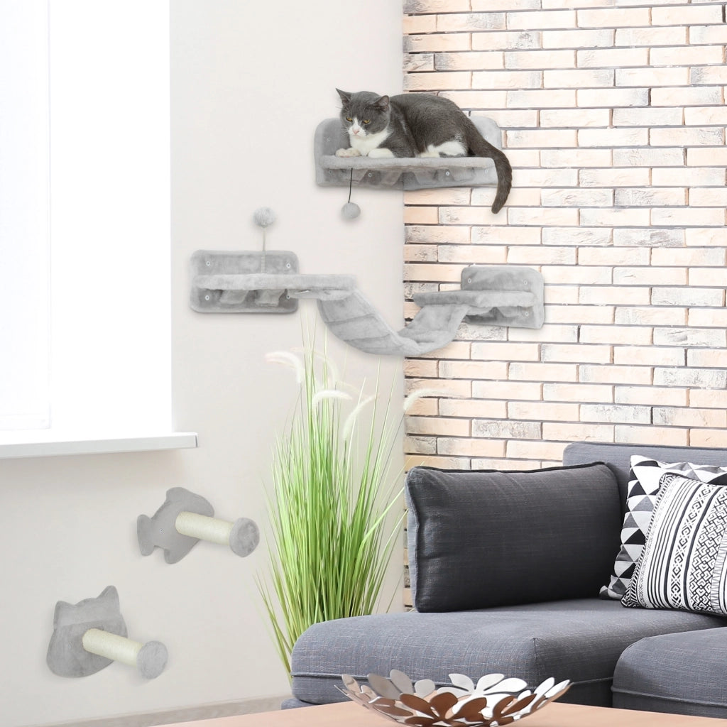 Letto per gatti con tiragraffi ¨C Minimal ¨C grigio chiaro