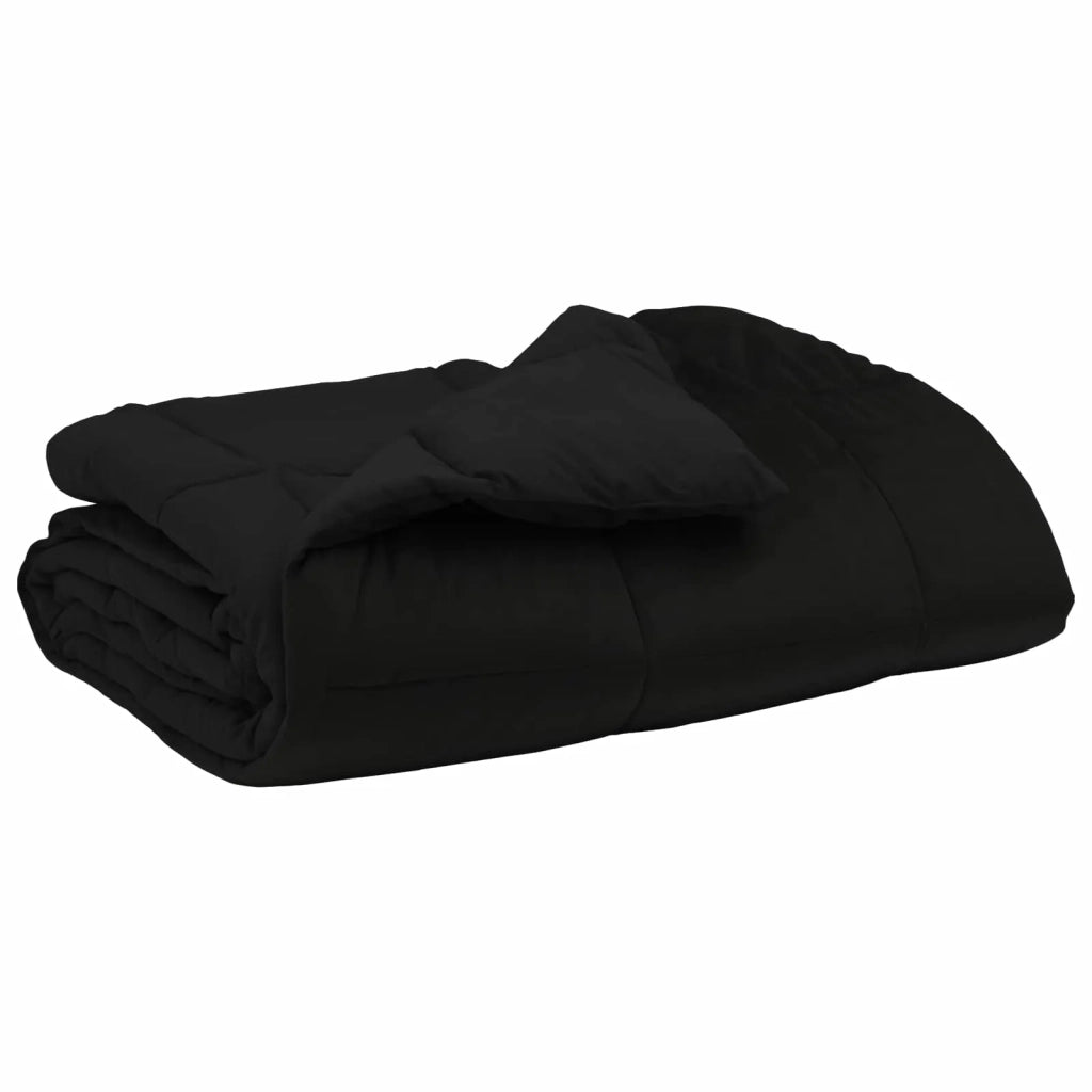 Piumone Completo Annuale Nero 220 x 240 cm Microfibra 42026022
