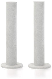 Supporto per Collana Verticale - 2 Pezzi - Grigio Velluto - PVC - Presentazione Lussuosa - Supporto per Collane