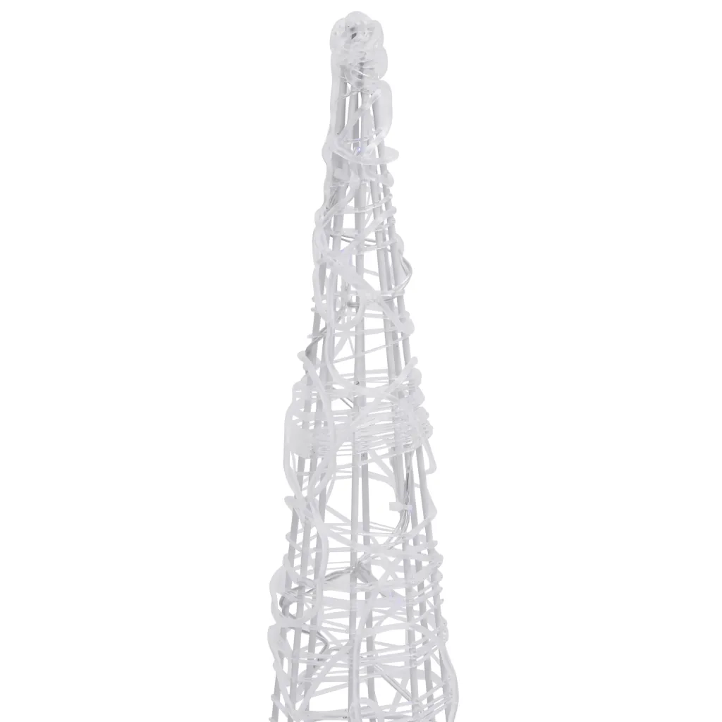 Piramide Decorativa Cono di Luce LED Acrilico Blu 120 cm 329807