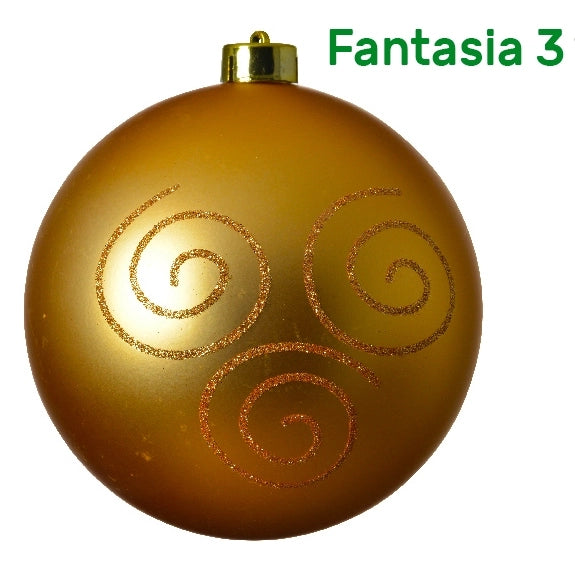 Palline di natale color oro Kaemingk 14 cm