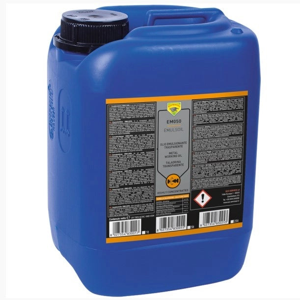 Emulsoil EM050/5 Olio Emulsionante Bianco per Taglio Metalli – Fluido per Tornitura, Rettifica e Fresatura –  5 L