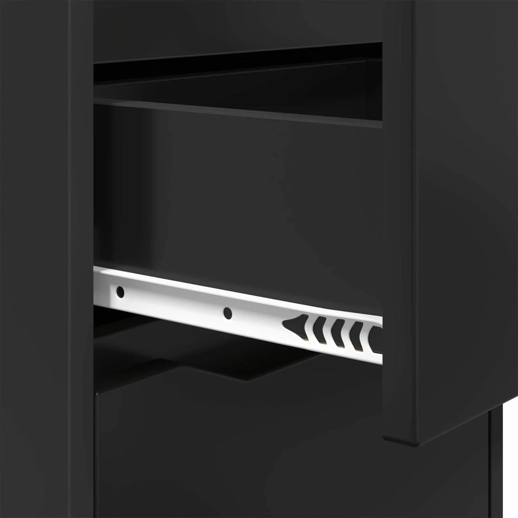 Comodini 2 pcs Nero 40 x 30 x 467 cm Legno multistrato 888910