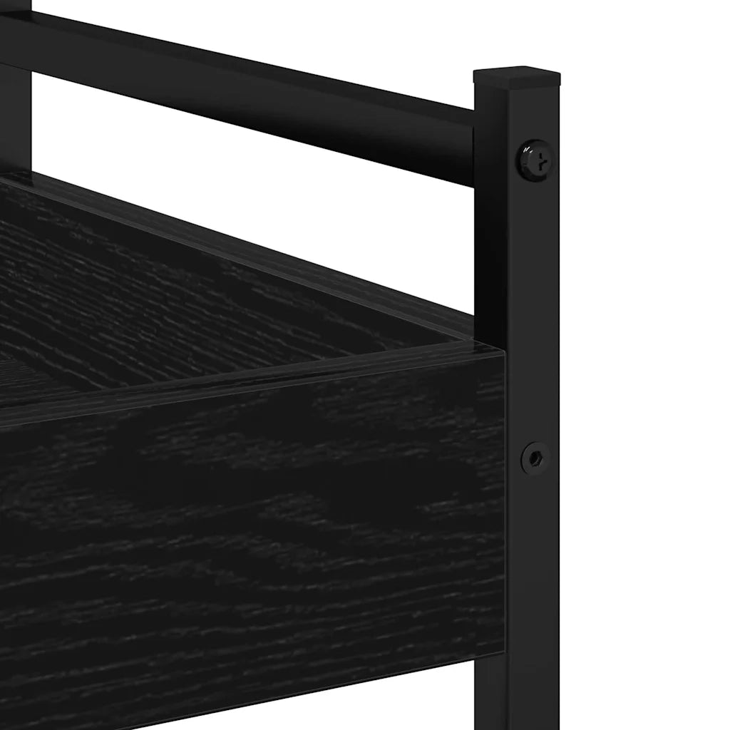 Carrello da Cucina Rovere nero 50 x 30 x 70 cm 869110