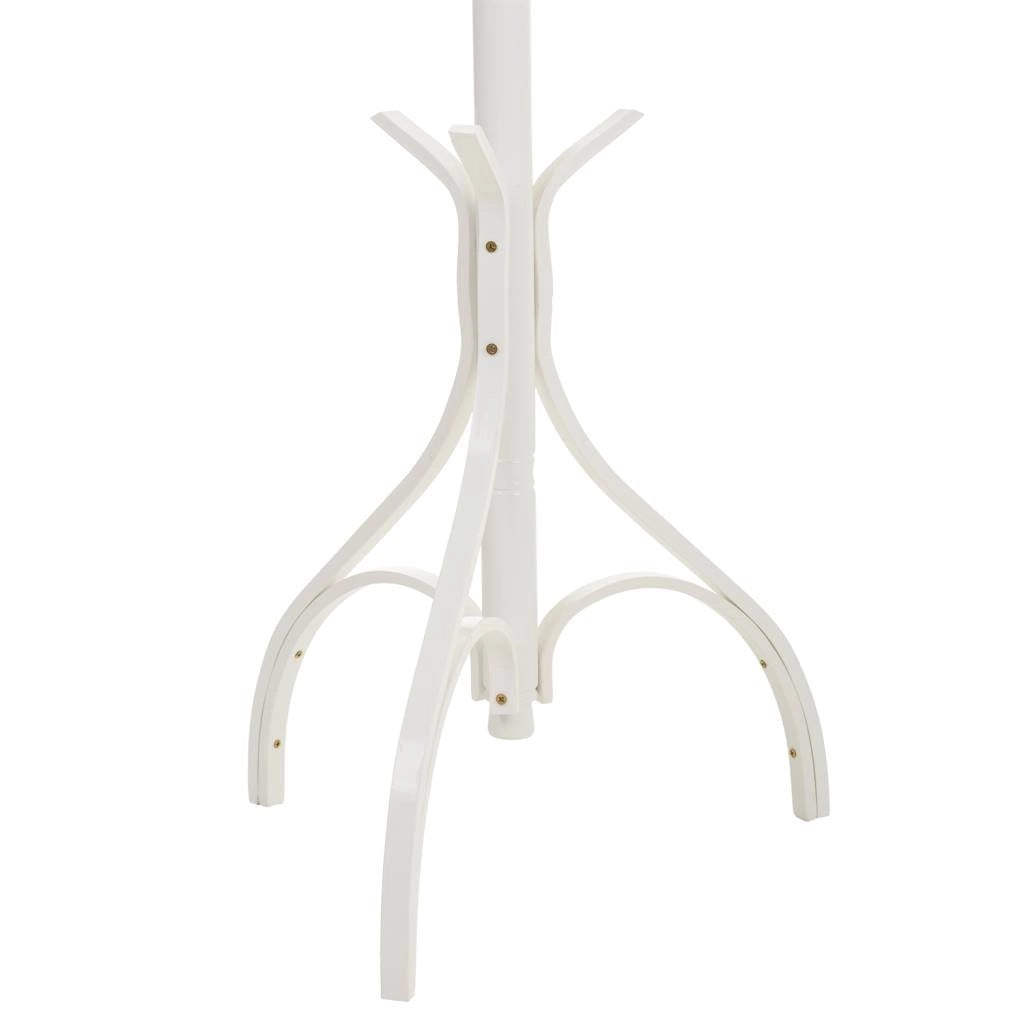 Appendiabiti da terra in legno bianco 45x45x182h