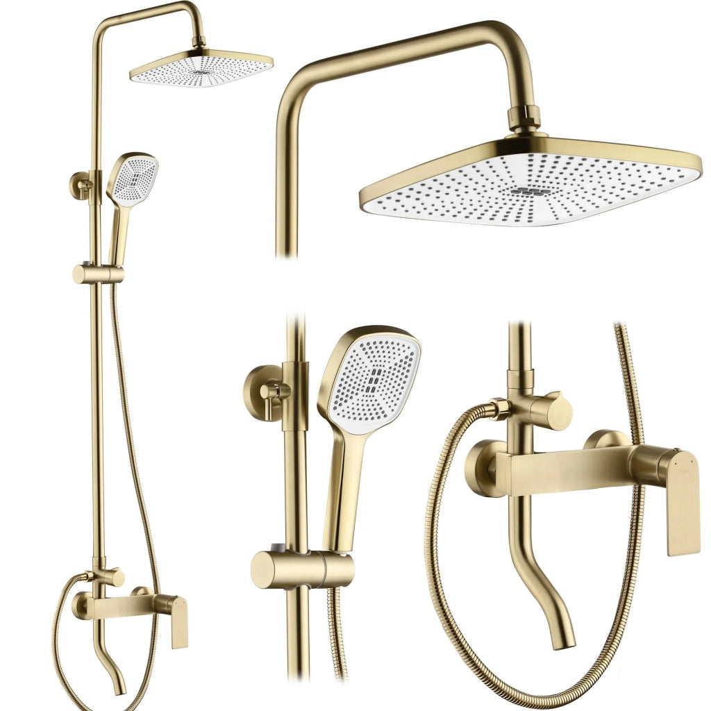 Set Doccia Rea Storm Gold Brush