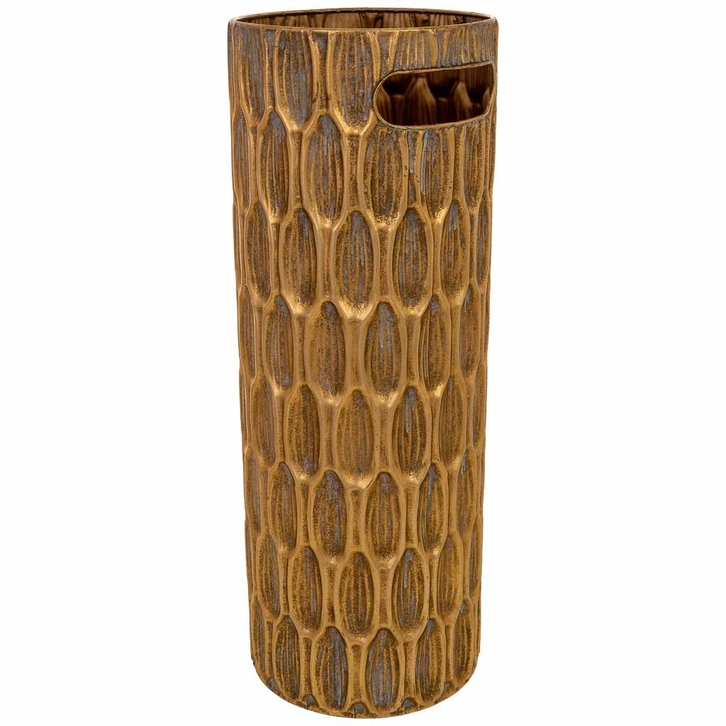 Portombrelli in metallo dorato 20x20x55h cm