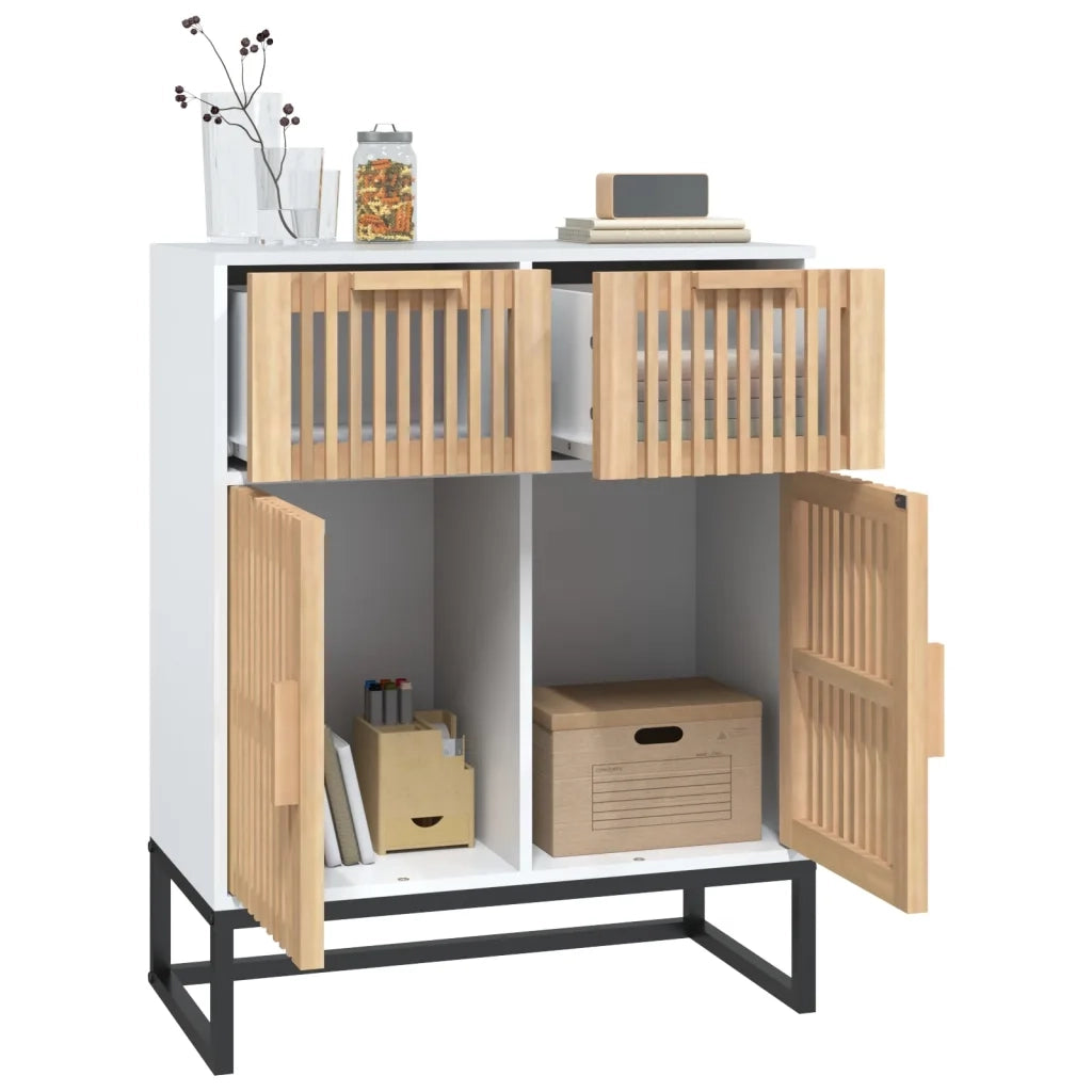 Credenza Bianca 60x30x75 cm in Legno Multistrato 352115