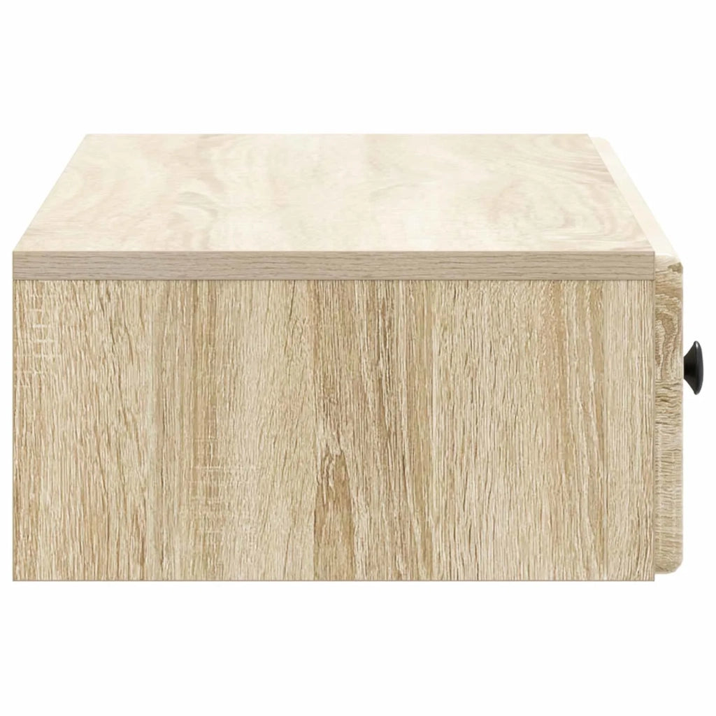 Tavolino da Parete Laterale Rovere Sonoma 87,5 x 34,5 x 17 cm 899177