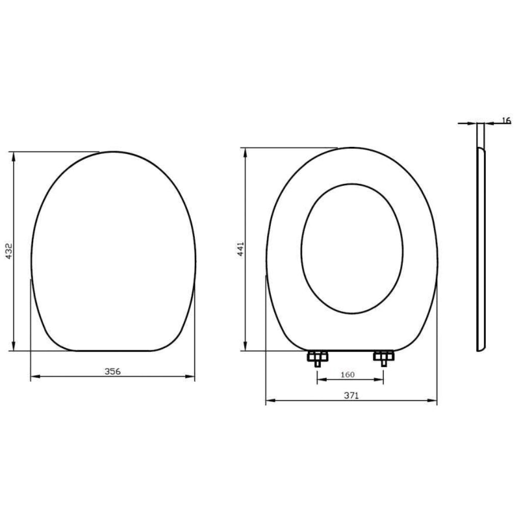 Copriwater universale in MDF