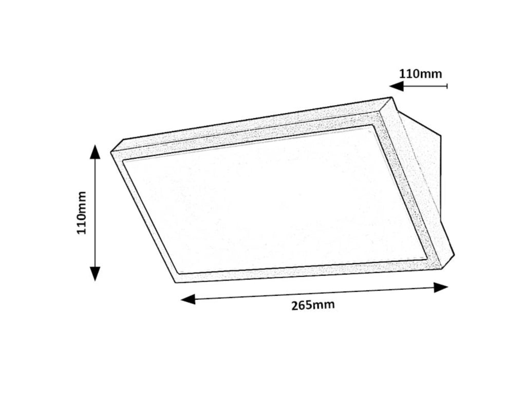 Applique esterna Rabalux Rapla2 nera LED 18W CCT IP65