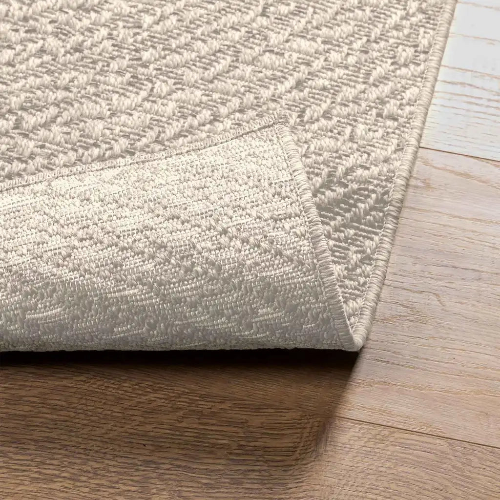 Tappeto ZIZUR Crema 80x150 cm Aspetto Iuta Interni ed Esterni 4010372