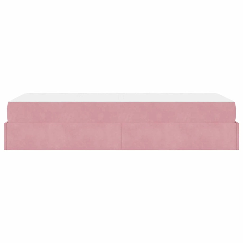 Struttura letto con materasso 2 pcs Rosa Velluto 3399545