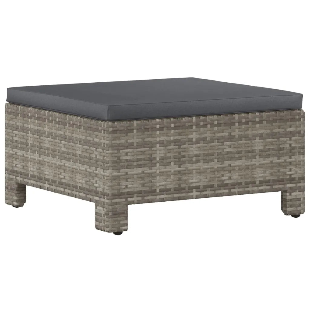 Set Divani da Giardino 5 pz con Cuscini in Polyrattan Grigio 3187270