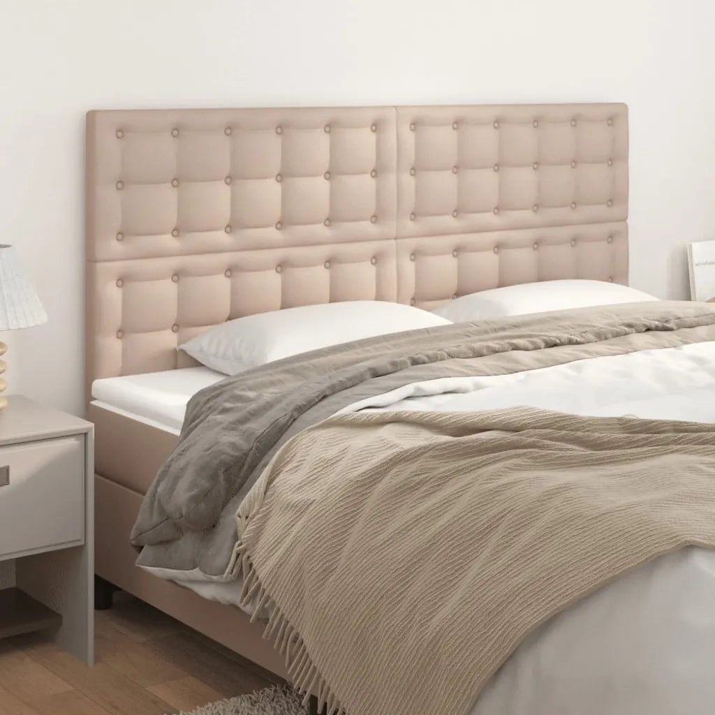Testiera Cappuccino 180x5x118/128 cm in Similpelle