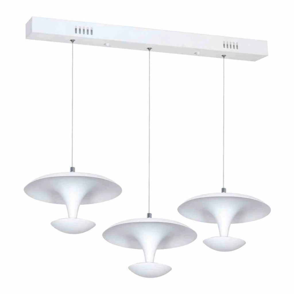 Lampadario LED Milagro Costa ML358 bianco 3luci 36W