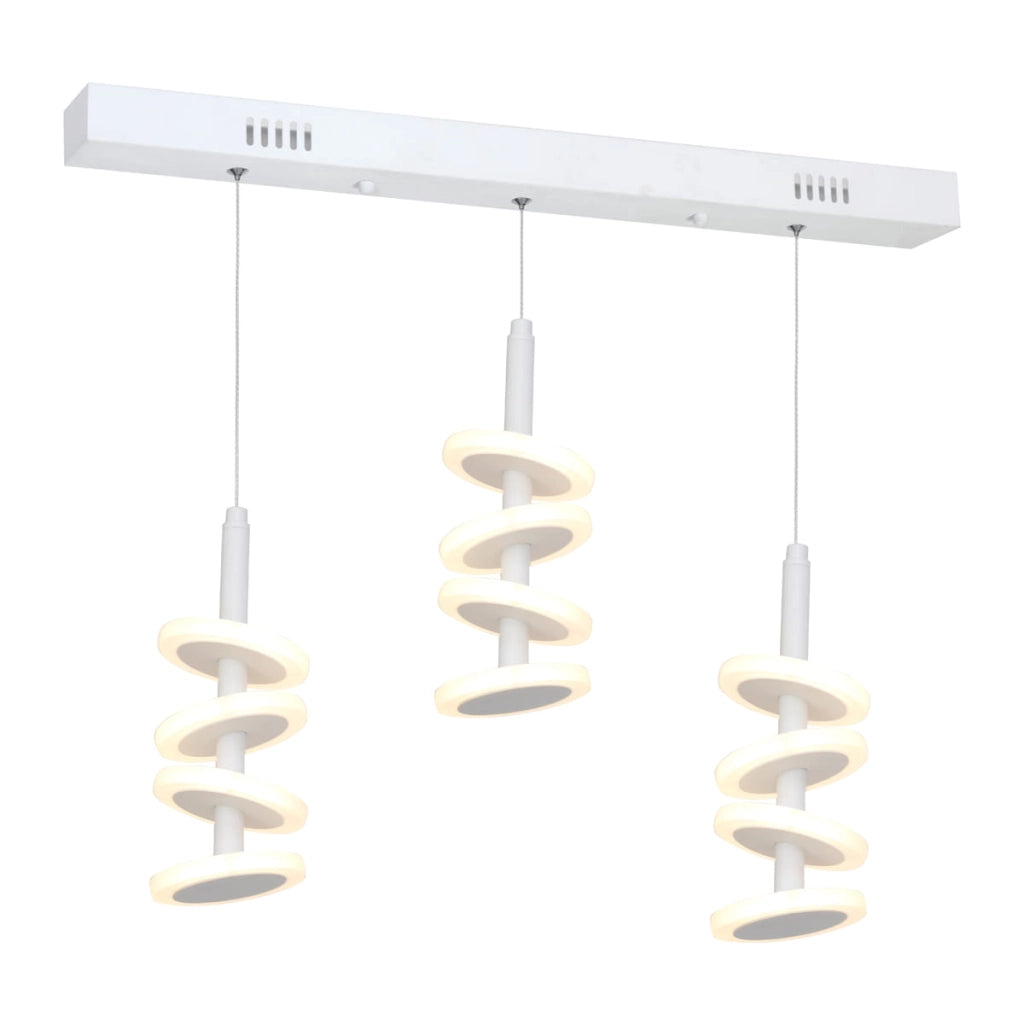 Lampada a sospensione Milagro Pablo LED 48W bianca 72cm