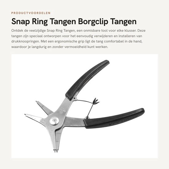 Clip Tang Ergonomico a Doppio Uso - Rimozione/Installazione - Acciaio di Carbonio - Diametro di Apertura Max 22mm - Clip Tang