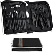 Set di manicure da 26 pezzi per uomini e donne - Kit di pedicure con custodia e strumenti