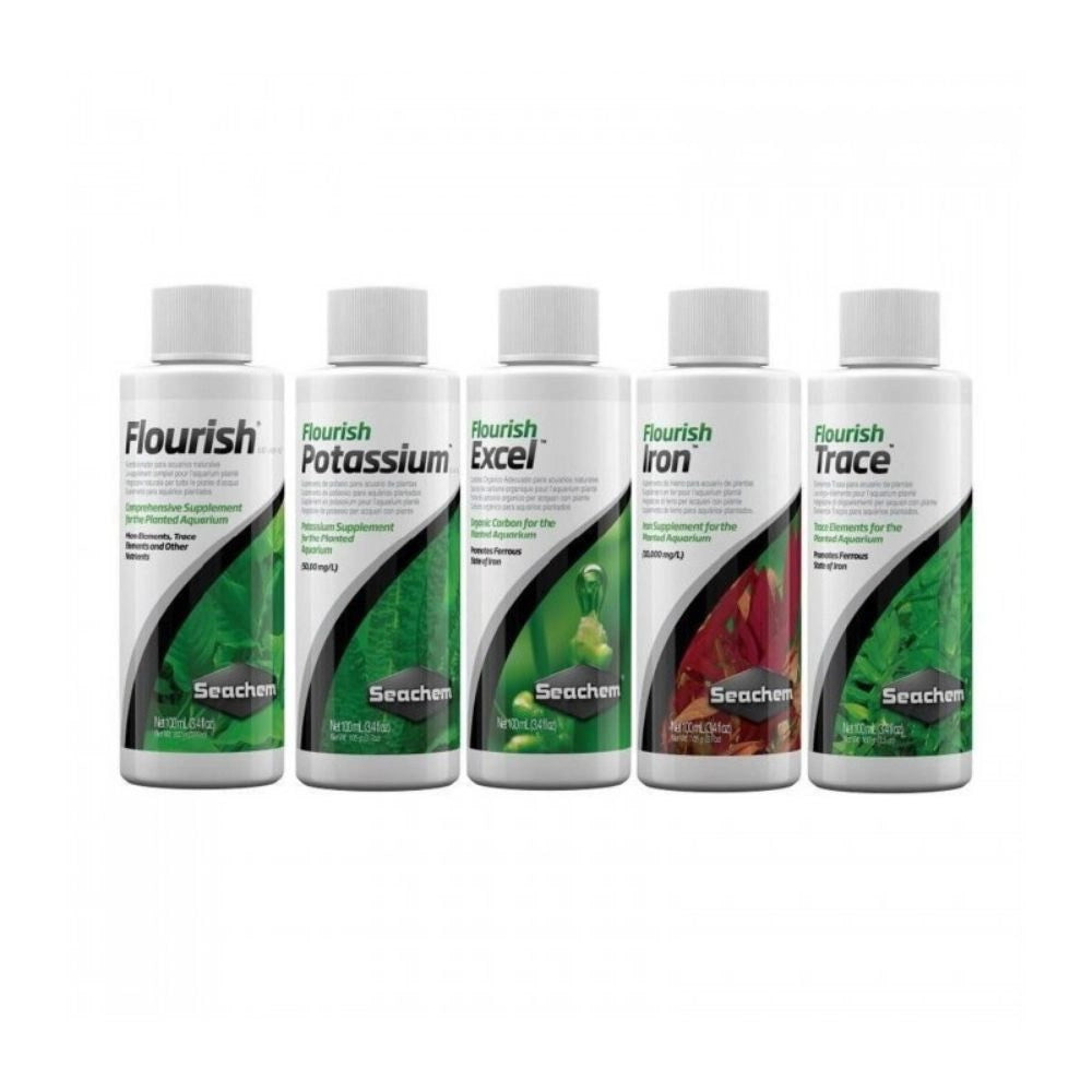 Seachem Pacchetto Base 5x - Flourish Excel Potassium Iron Trace Formato: 100 ml
