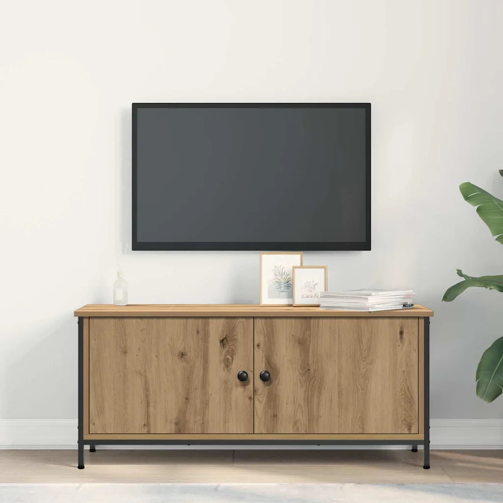 Mobile TV Rovere artigianale 100 x 35 x 45 cm Legno multistrato 873887